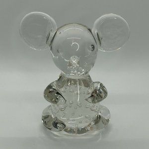 Mouse or Koala Bear Clear Glass Detailed Figurine